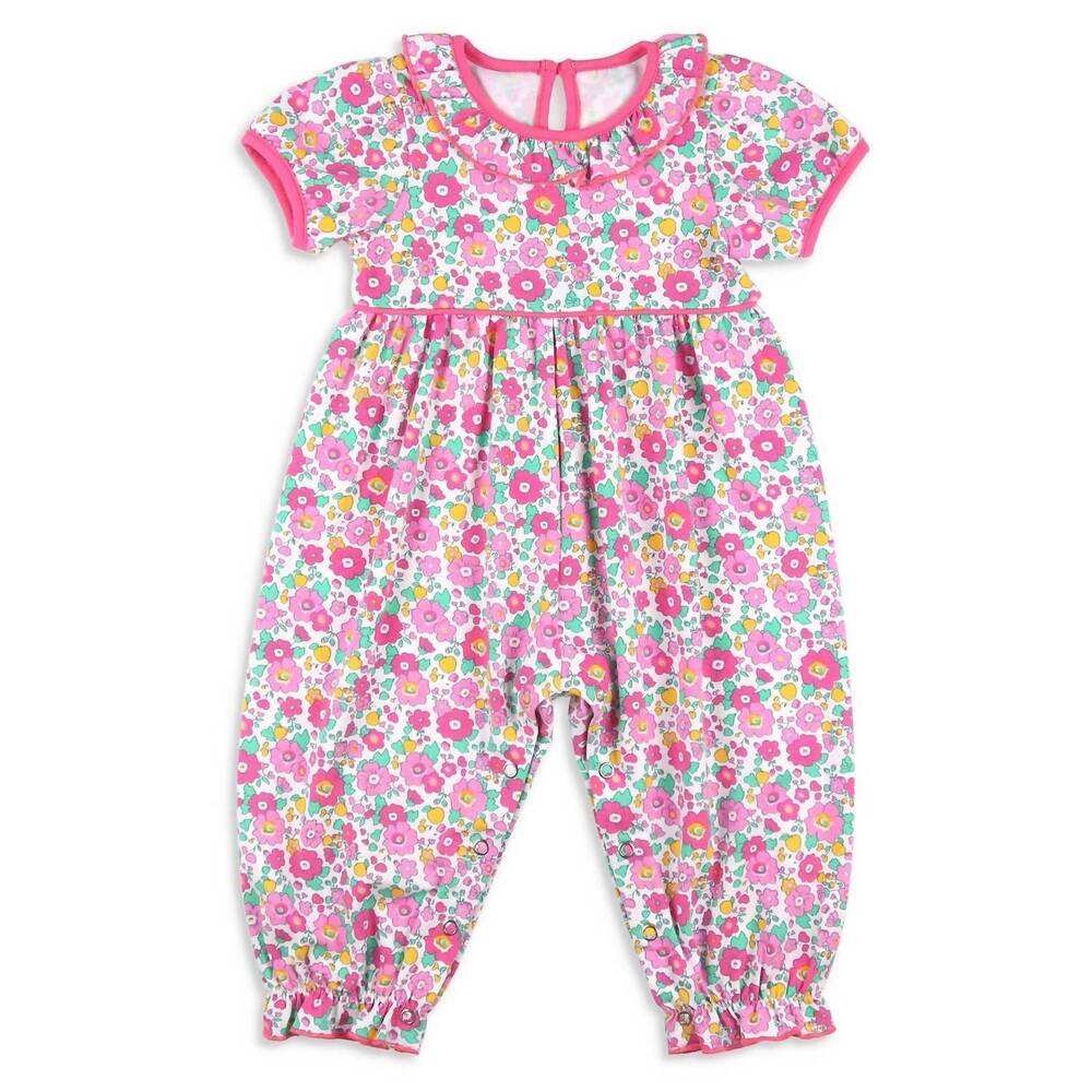NEW SHRIMP AND GRITS KIDS girls bubble romper in fruity floral